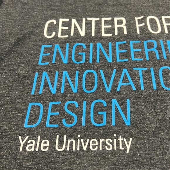Yale University Center For Engineering Innovation Design Gray T Shirt Sz S EUC - Picture 6 of 10
